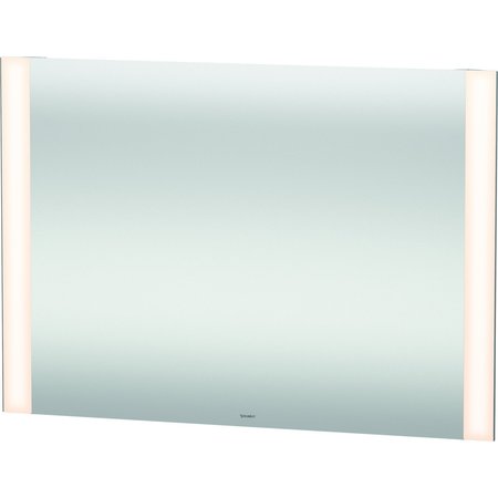 DURAVIT Light & Mirror Mirror, 39 3/8 X1 3/8 X27 1/2  White Matt, Light Fields, Square, Switch & External LM7867000006000